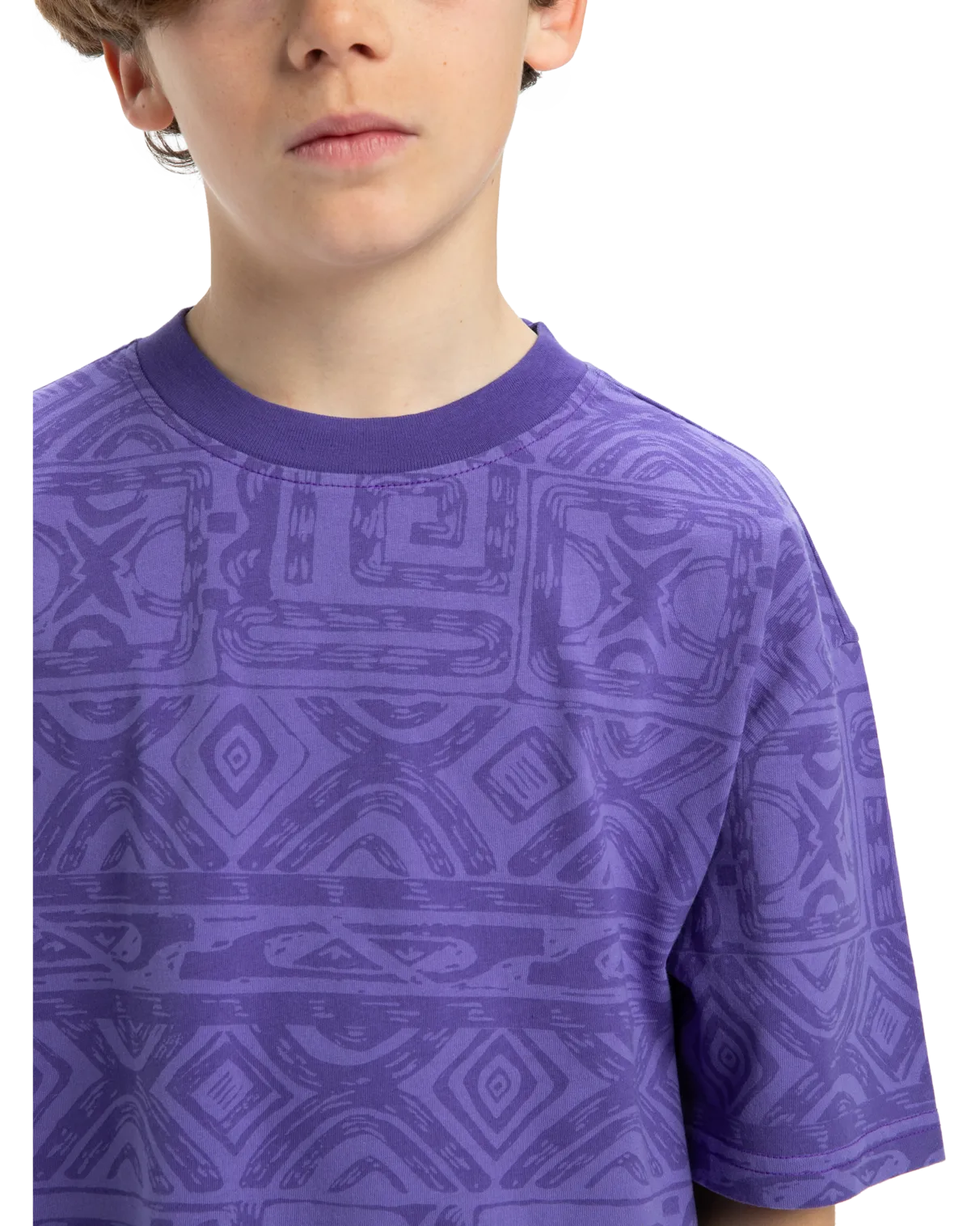 Boys Global Heat T-Shirt in Dusted Peri Global Heat