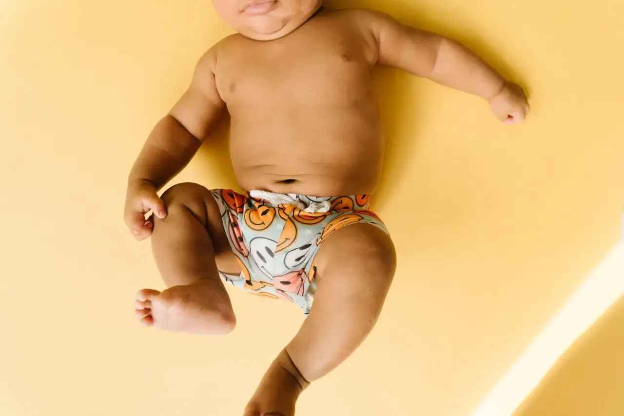 Colorful Smiley Swim Trunks