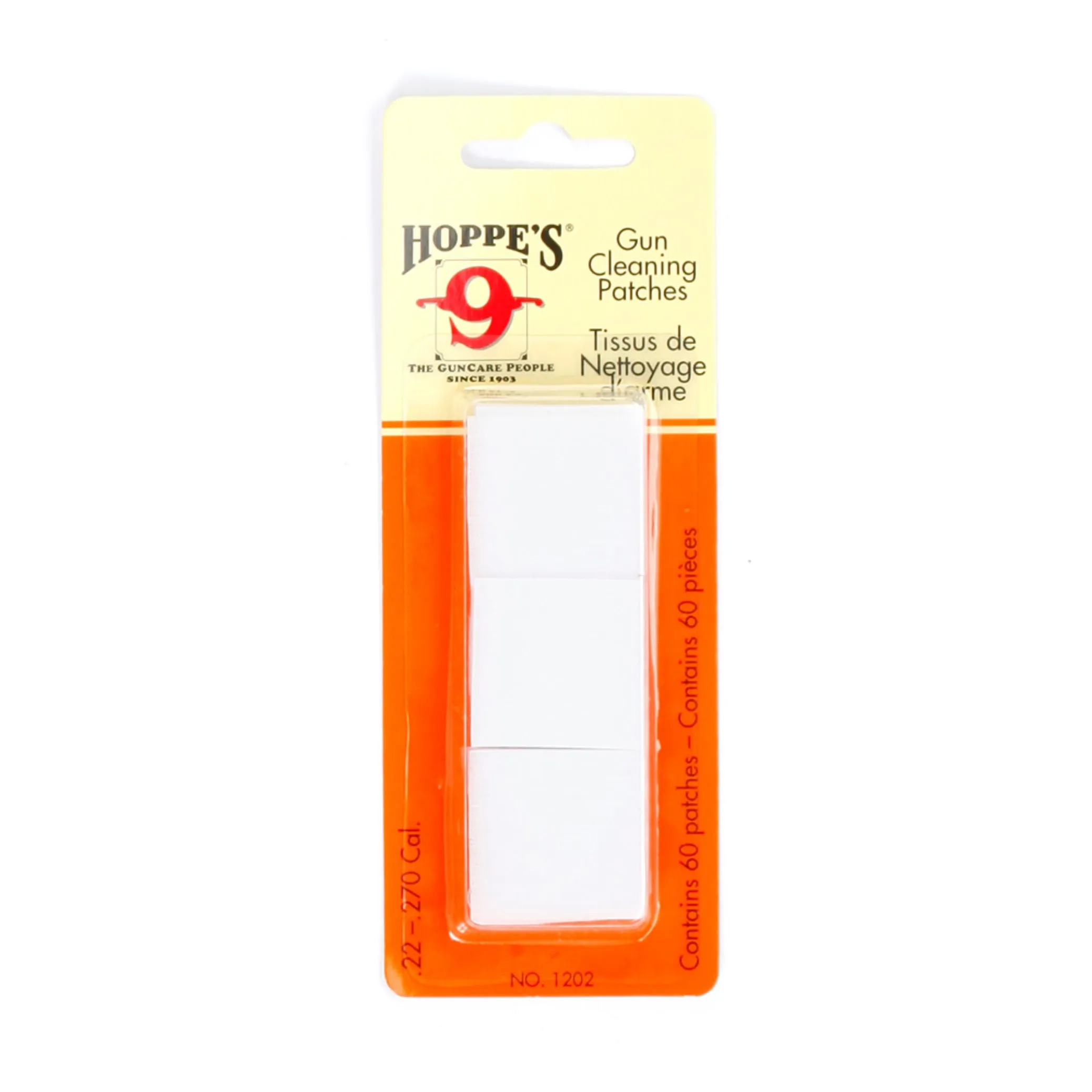 Hoppes Cleaning Patches No.2 Caliber .22 - .270 White | Buy Hoppes Cleaning Patches No.2 Caliber .22 - .270 White here | Outnorth