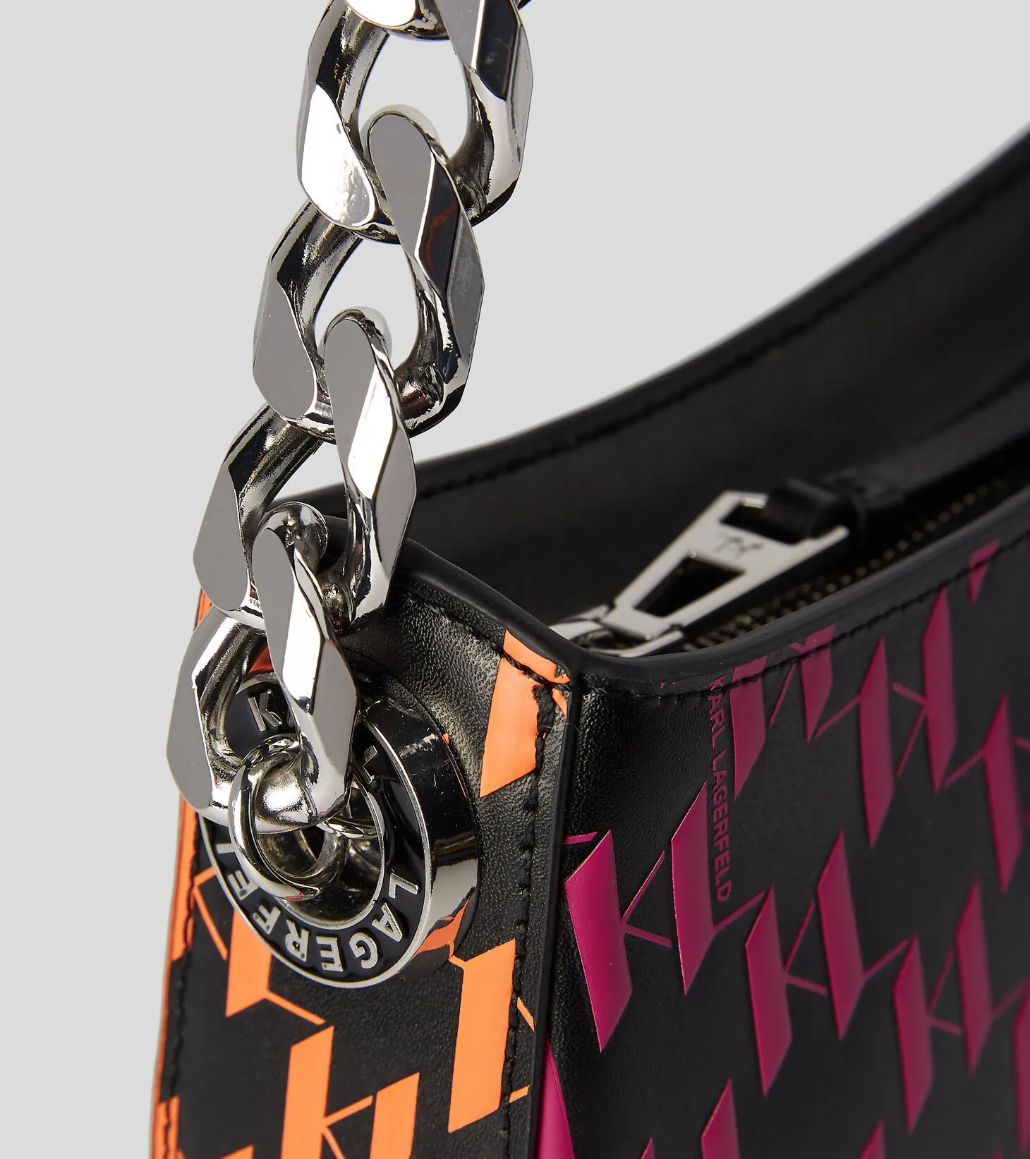 K/SADDLE MULTICOLOURED MONOGRAM SHOULDER BAG