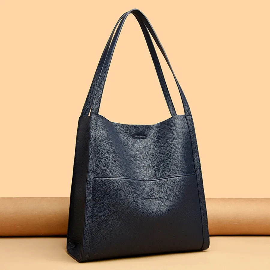 Soft PU Leather Tote Handbag