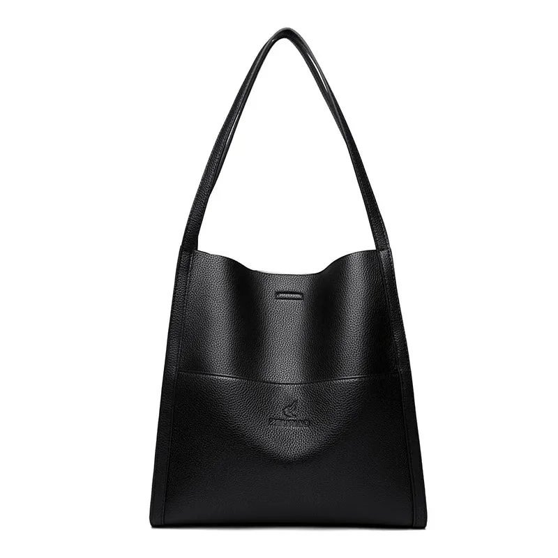 Soft PU Leather Tote Handbag