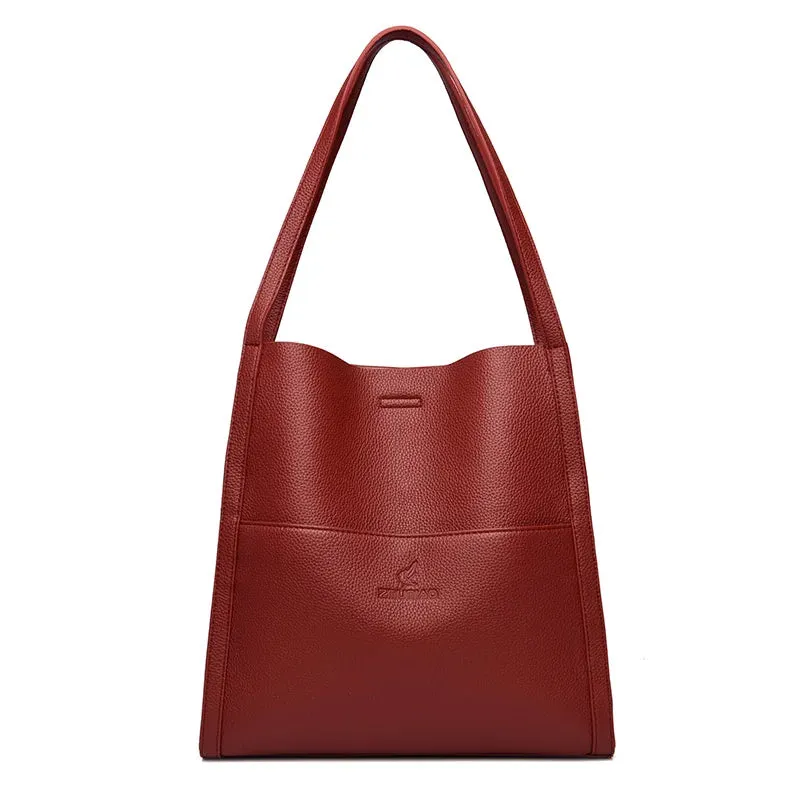 Soft PU Leather Tote Handbag