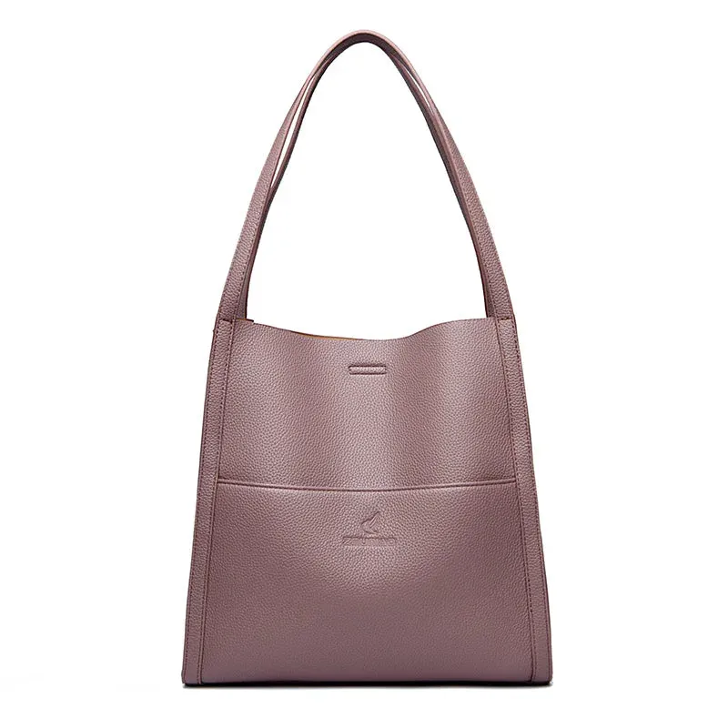 Soft PU Leather Tote Handbag